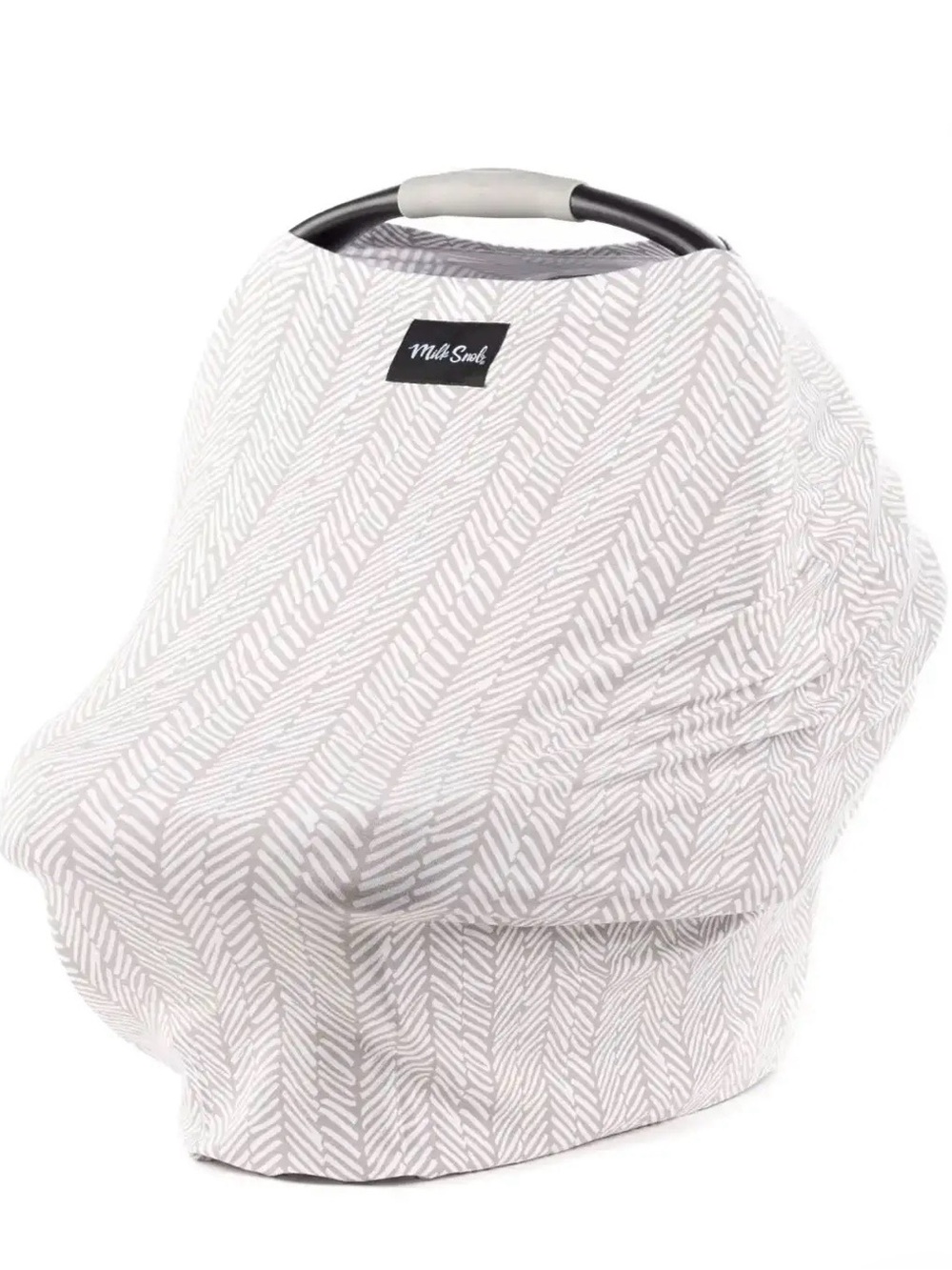 Milk Snob Gray Chevron Multi-Use Baby Car Seat Cover Breastfeeding Wrap Boy Girl
